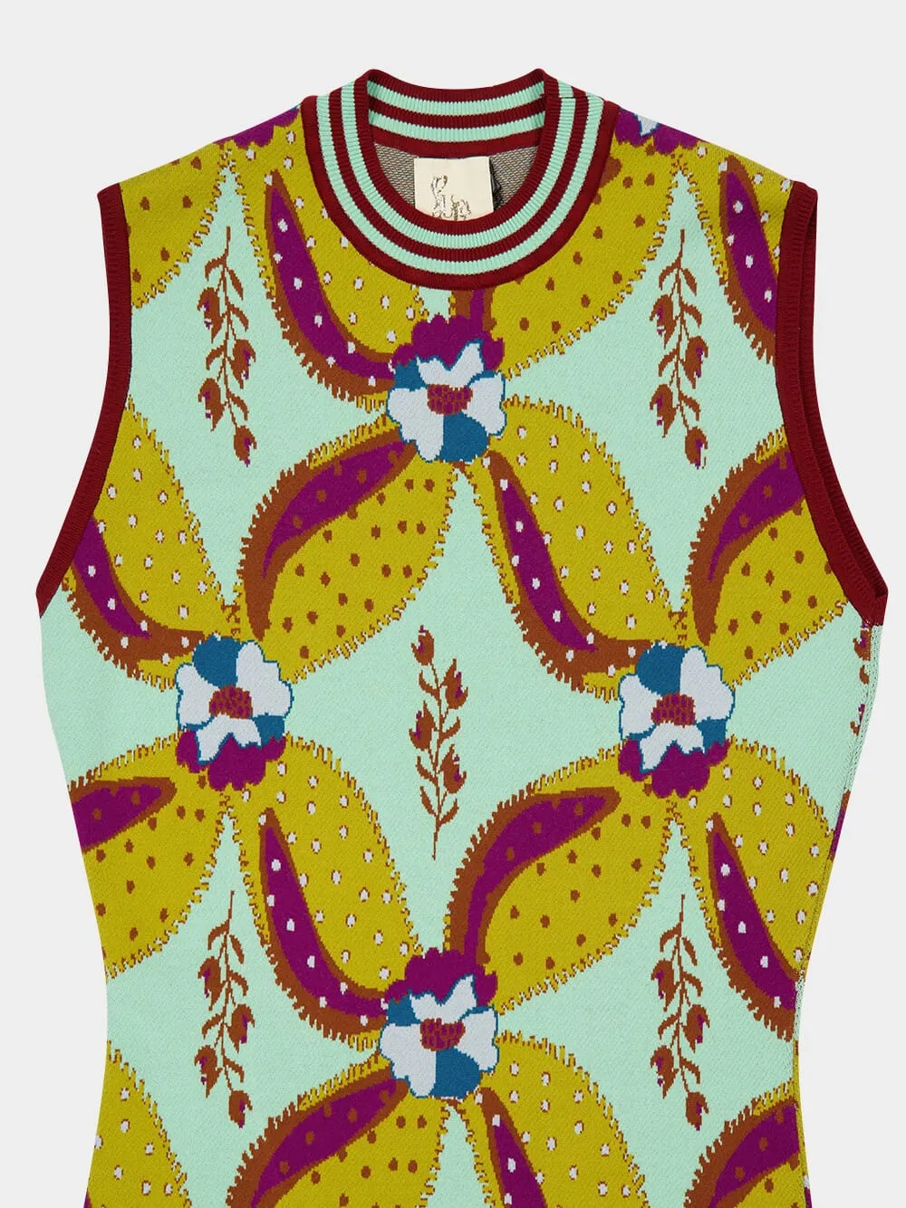 Vitória Aquageo Jacquard Dress with Fringes sold by Fashion Clinic product image thumbnail 3