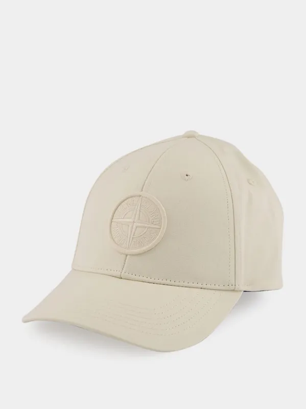 Ivory Cotton Baseball Cap sold by Fashion Clinic