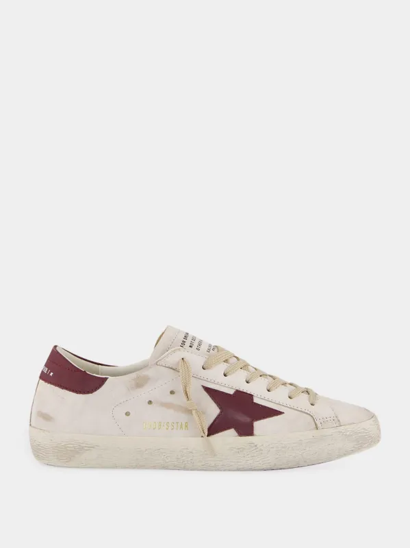 White and Red Superstar Sneakers sold by Fashion Clinic