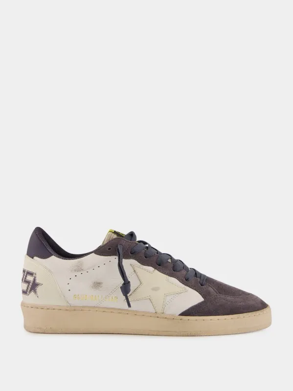 Ballstar White and Blue Sneakers sold by Fashion Clinic