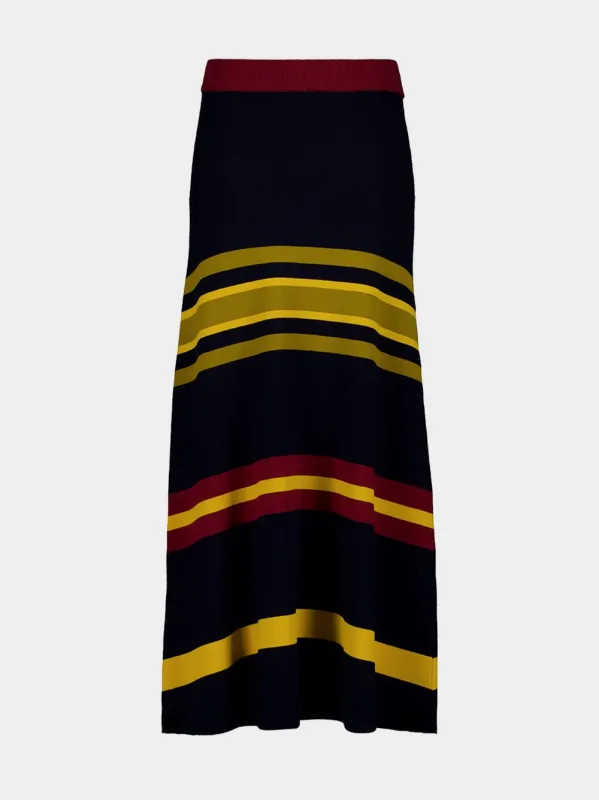 Rianda Multi Stripes Jacquard Skirt sold by Fashion Clinic