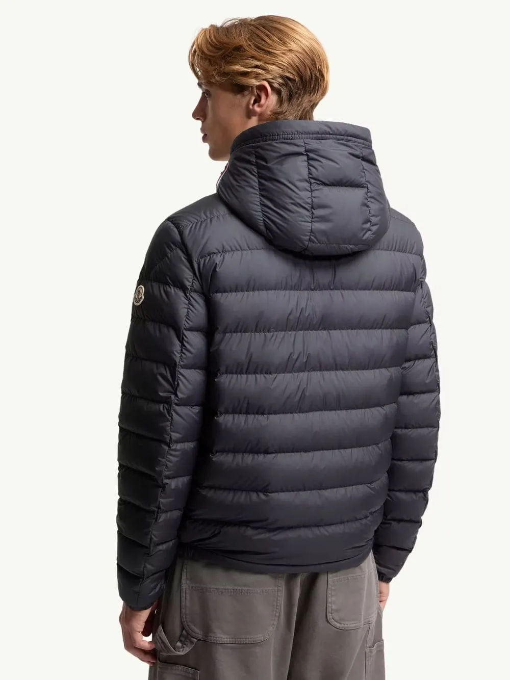 Navy Blue Vermeille Hooded Short Down Jacket sold by Fashion Clinic product image thumbnail 4