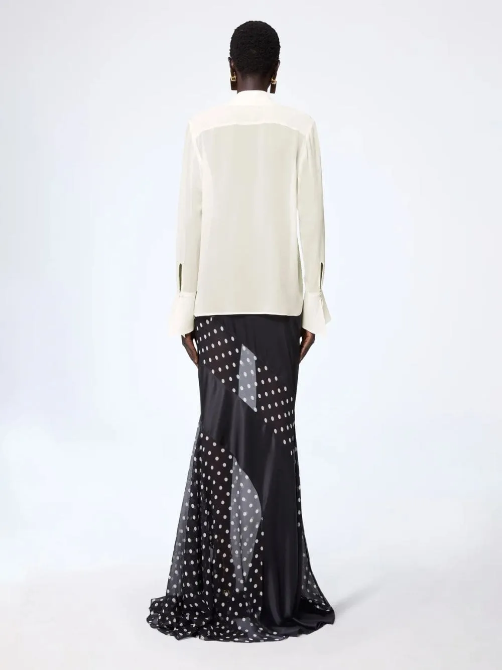 Black Silk Mermaid Maxi Skirt sold by Fashion Clinic product image thumbnail 4
