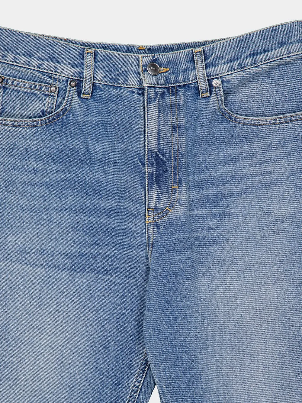 Light Blue Slim Fit Denim Jeans sold by Fashion Clinic product image thumbnail 3