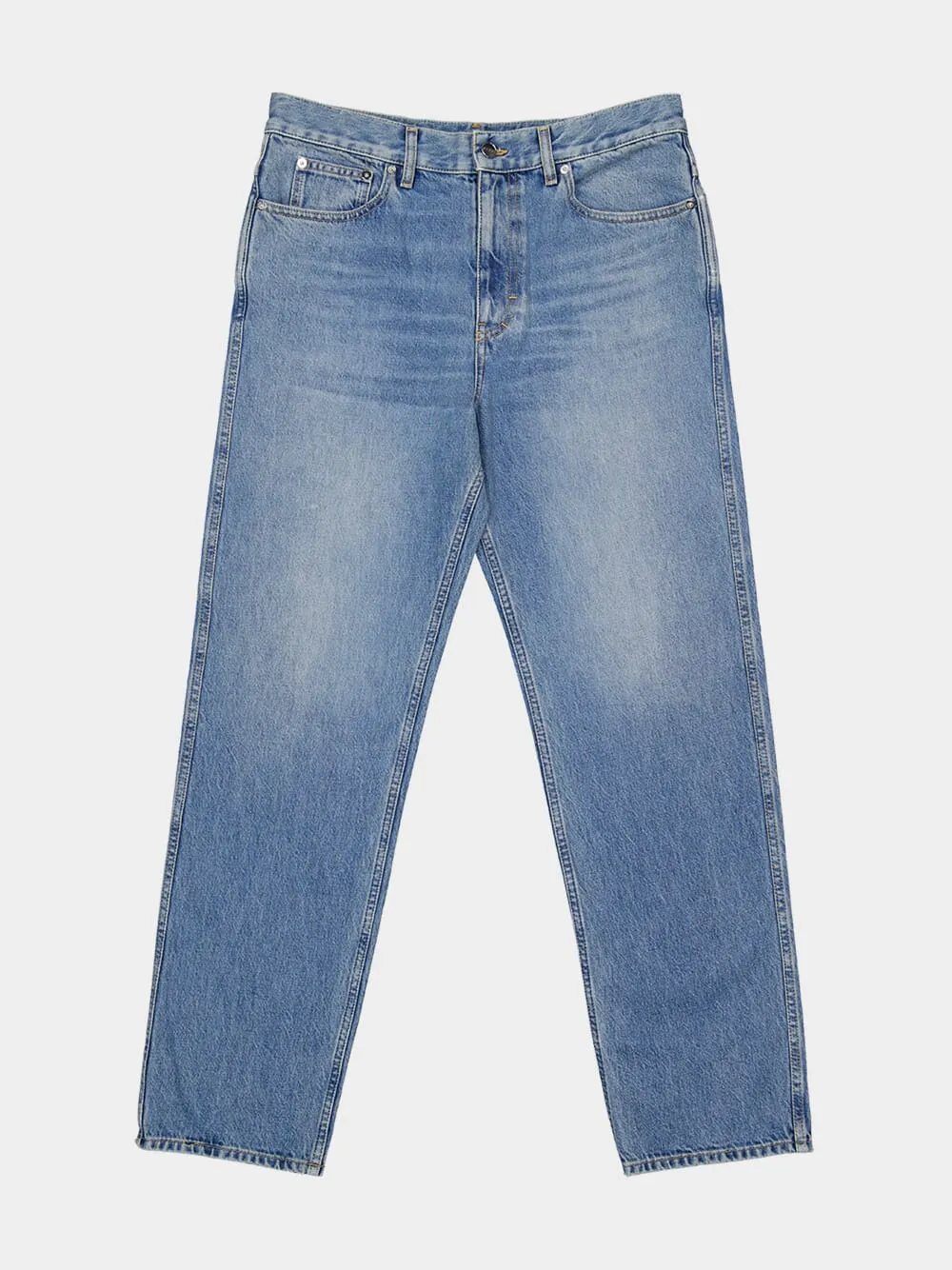 Light Blue Slim Fit Denim Jeans sold by Fashion Clinic product image thumbnail 5