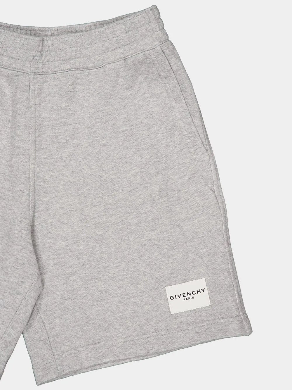 Light Grey Fleece Couture Bermuda Shorts sold by Fashion Clinic product image thumbnail 3