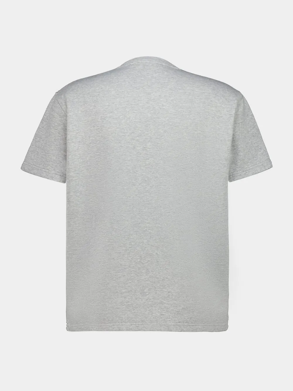 Light Grey Cotton T-Shirt with Logo Patch sold by Fashion Clinic product image thumbnail 2