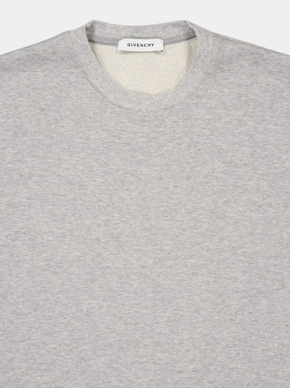 Light Grey Cotton T-Shirt with Logo Patch sold by Fashion Clinic product image thumbnail 3