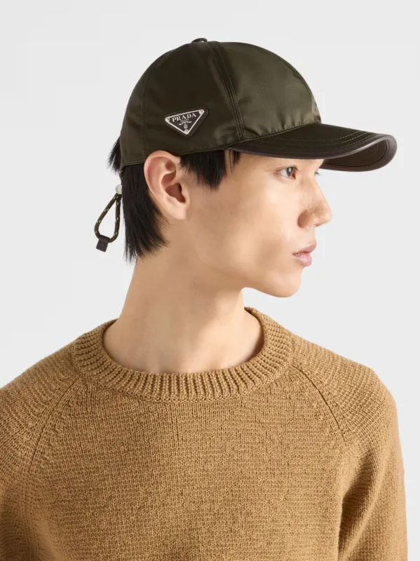 Camouflage Green Speedrock Re-Nylon Baseball Cap made by Prada