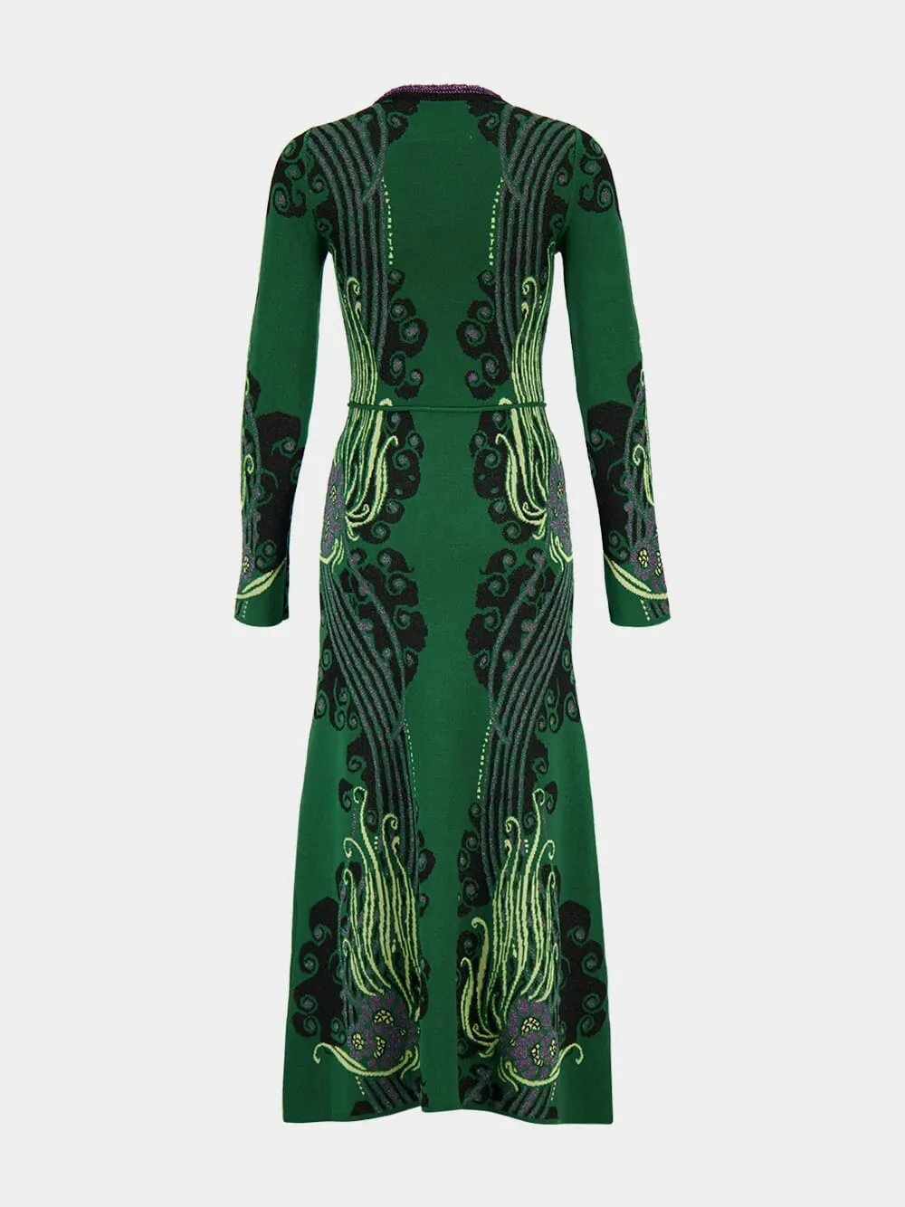 Atlantis Green Jacquard Knit Bee Dress sold by Fashion Clinic product image thumbnail 4