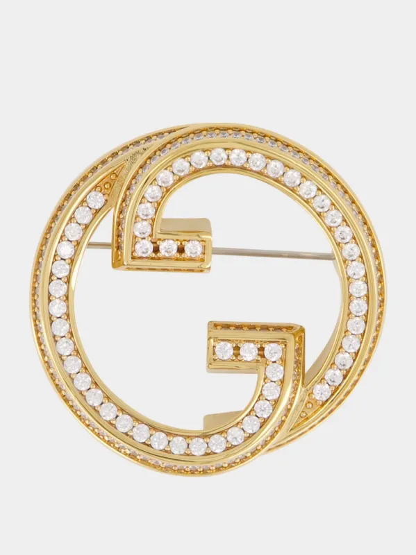 Gold Blondie Crystal Brooch sold by Fashion Clinic