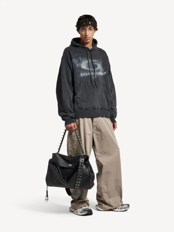 Washed Crayon Loop Hooded Sweatshirt sold by Fashion Clinic