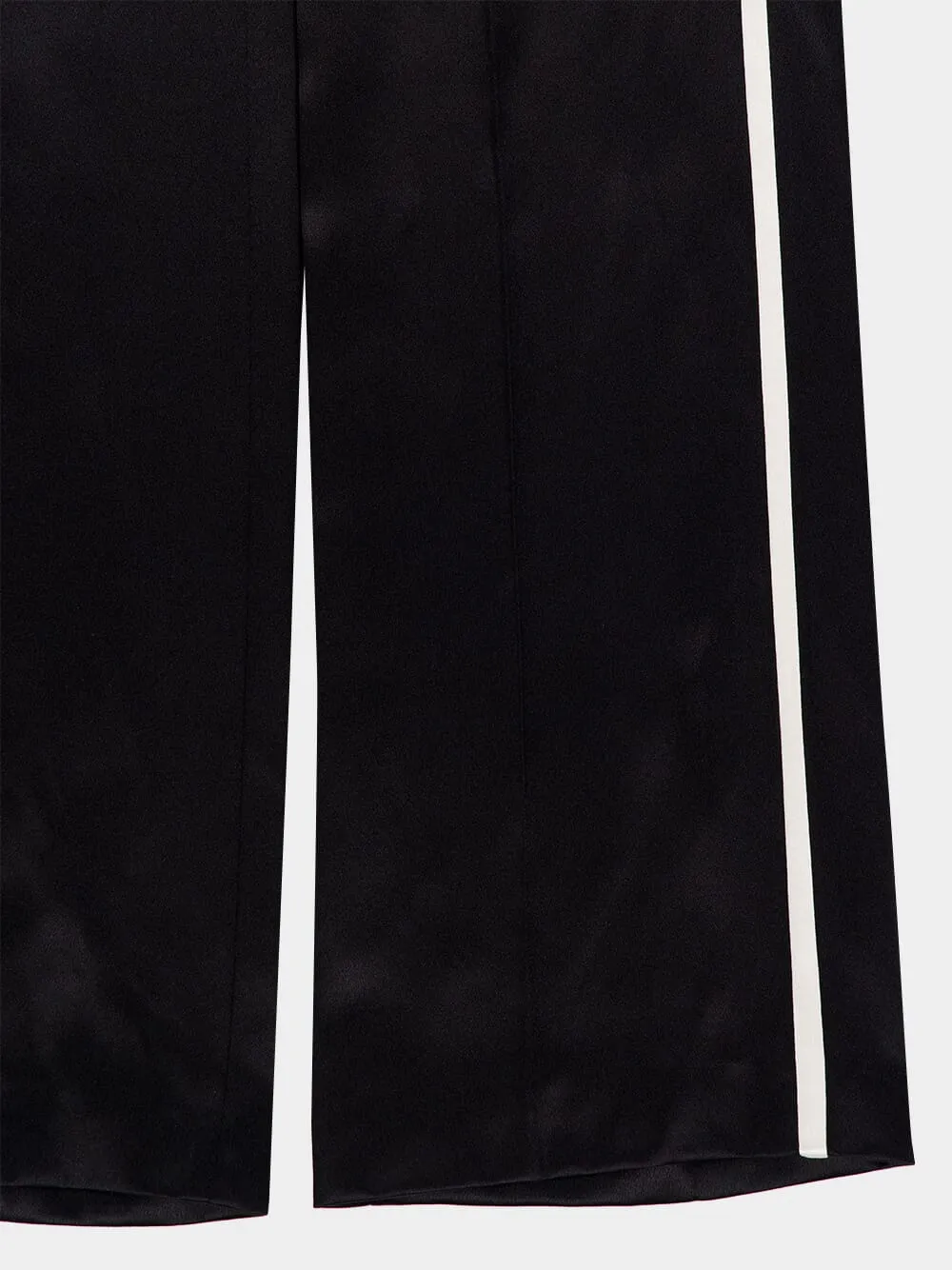 Black Double Silk Satin Joggers sold by Fashion Clinic product image thumbnail 4