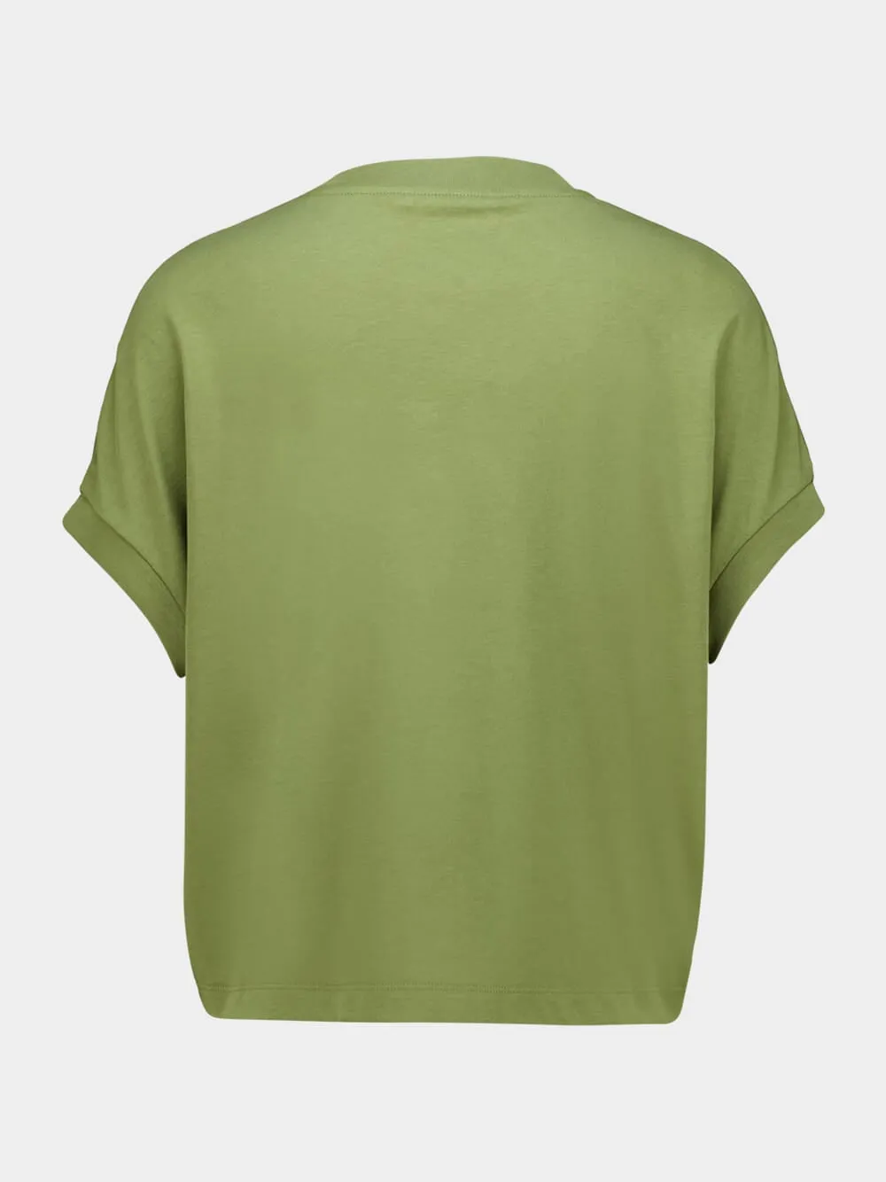 Musk Green Cotton Logo T-Shirt sold by Fashion Clinic product image thumbnail 2