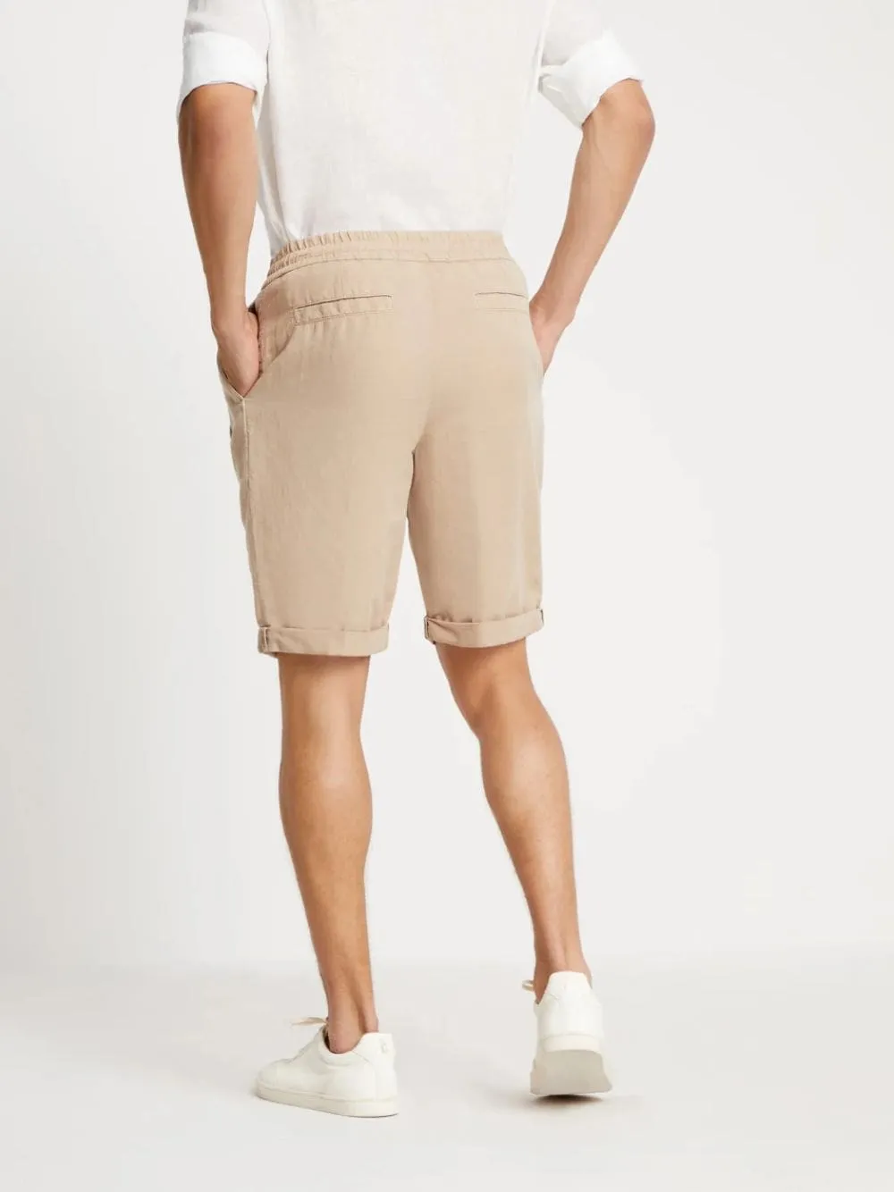 Twisted Linen Bermuda Shorts sold by Fashion Clinic product image thumbnail 4