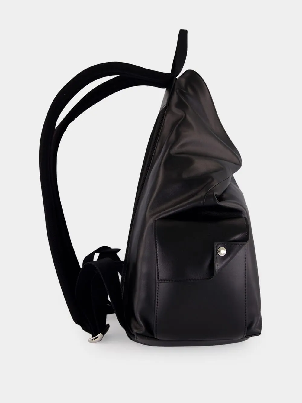 Black Manta Backpack in Nappa Calf Leather sold by Fashion Clinic product image thumbnail 4
