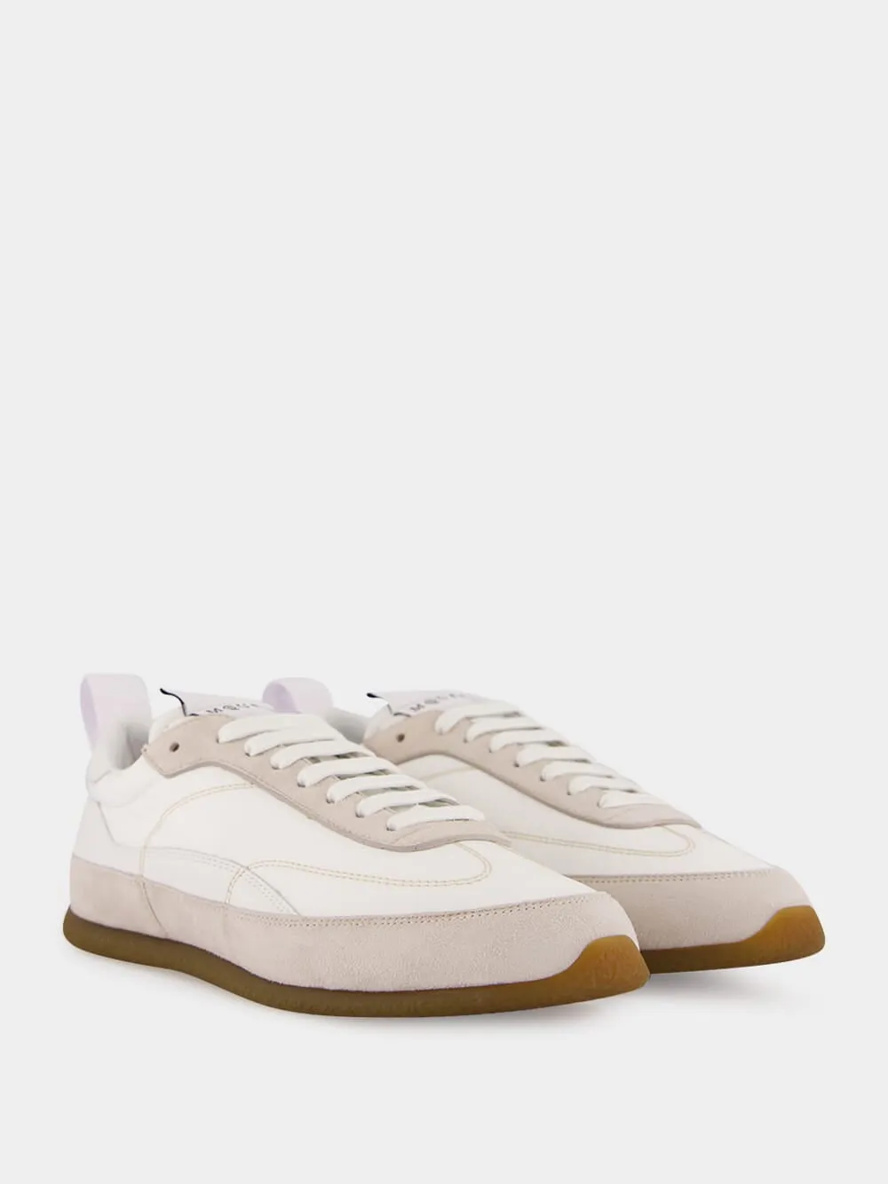 White and Beige EC1 Sneakers sold by Fashion Clinic product image thumbnail 3