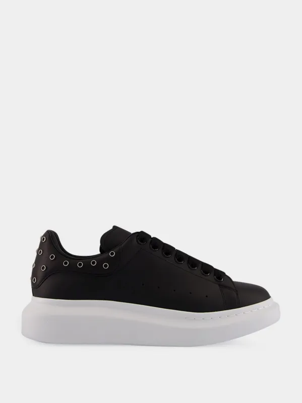 Black Oversized Leather Sneakers sold by Fashion Clinic