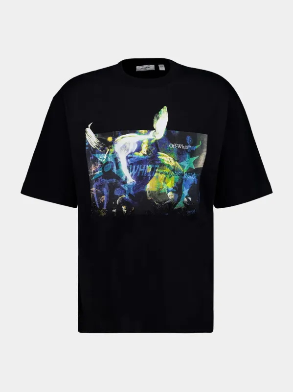 Black Caravaggio Skate Graphic T-Shirt sold by Fashion Clinic