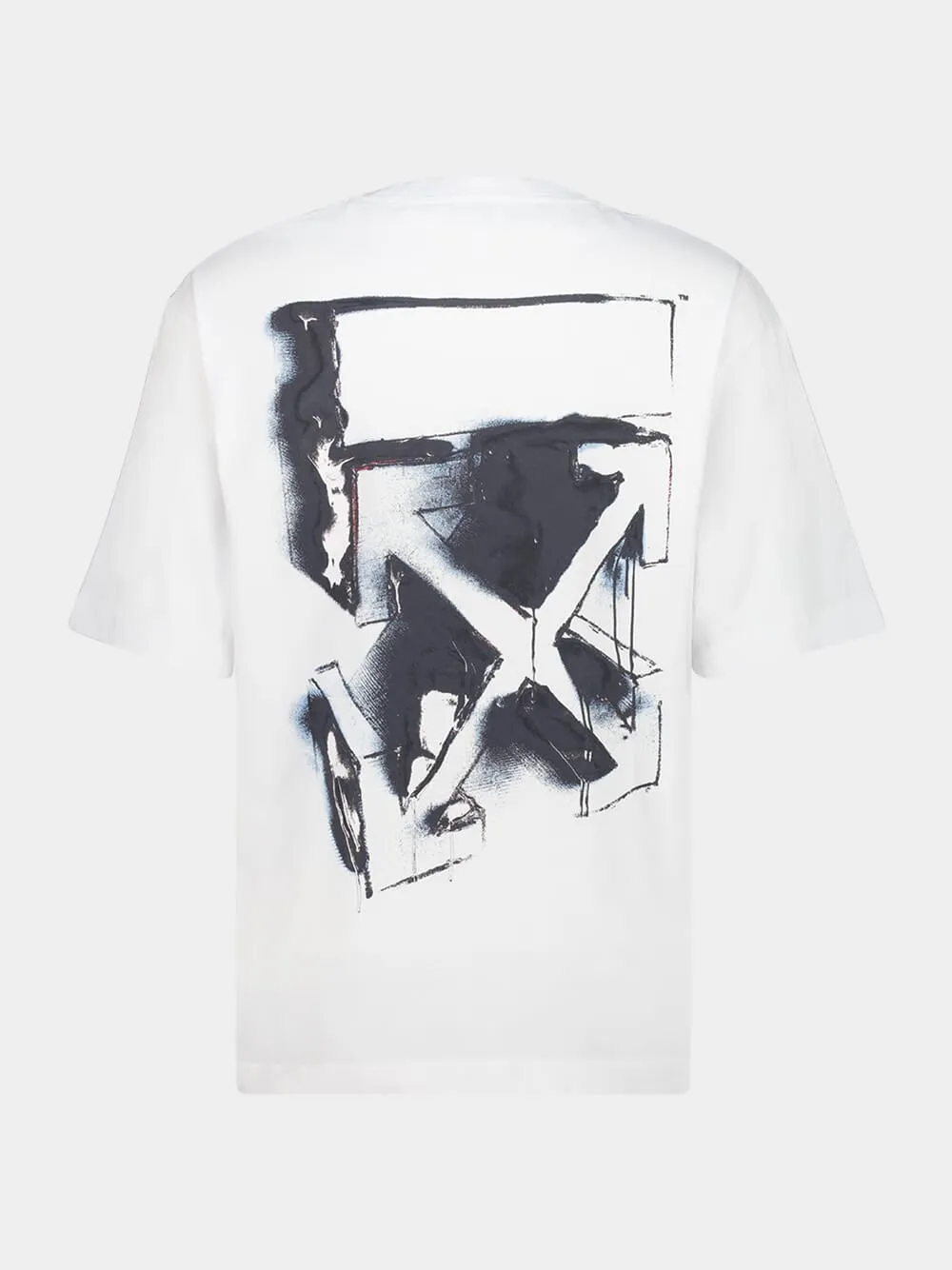 White 3D Arrow Spray T-Shirt sold by Fashion Clinic product image thumbnail 2