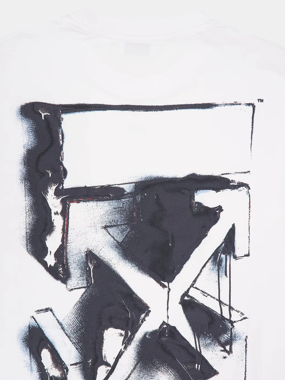 White 3D Arrow Spray T-Shirt sold by Fashion Clinic product image thumbnail 4