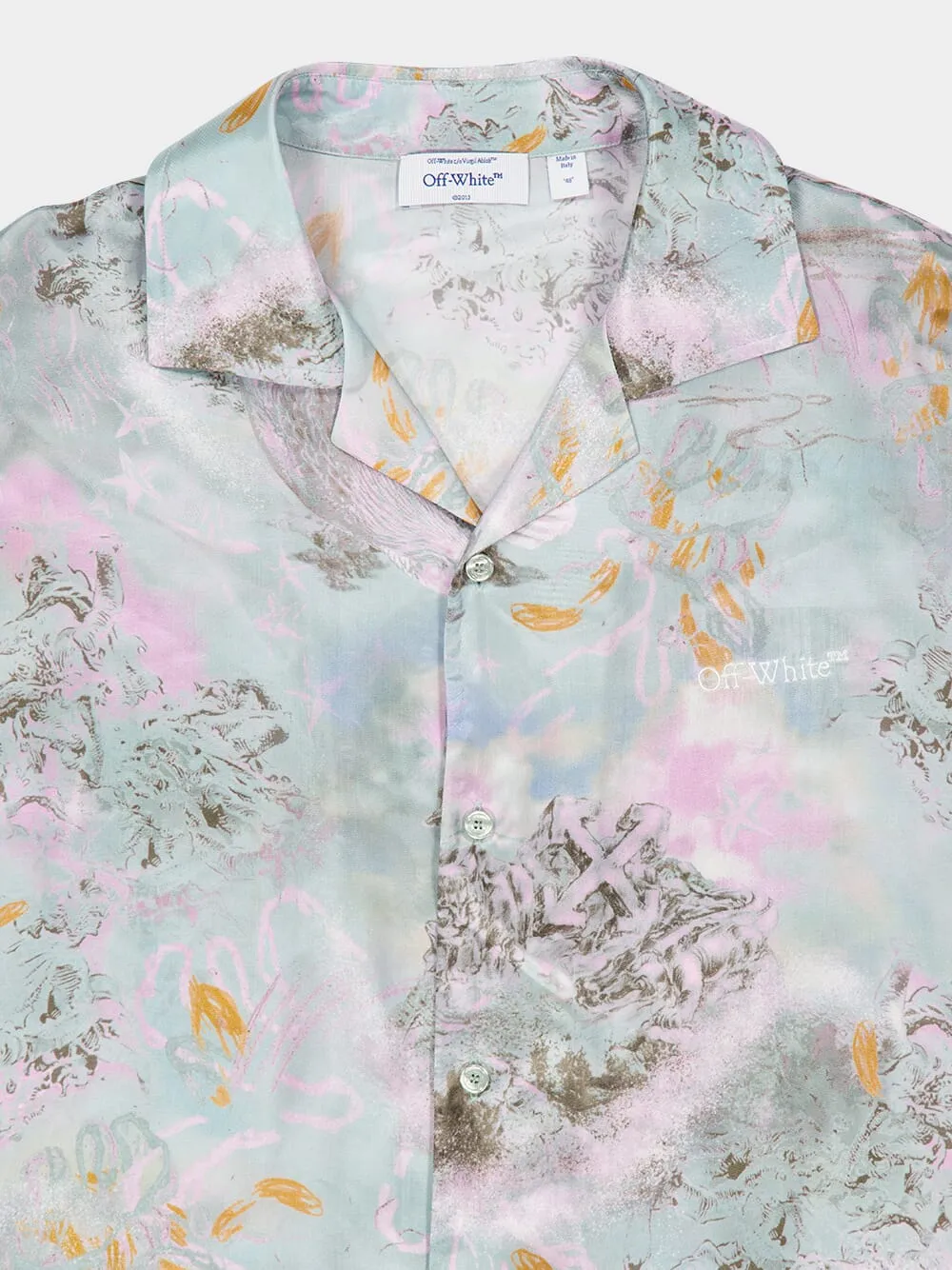 Light Multicolour Printed Bowling Shirt sold by Fashion Clinic product image thumbnail 3