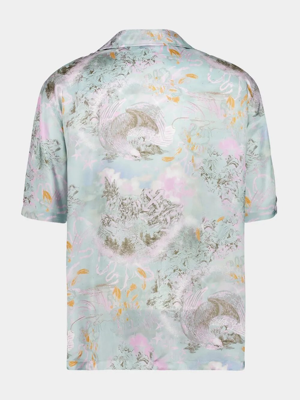 Light Multicolour Printed Bowling Shirt sold by Fashion Clinic product image thumbnail 2