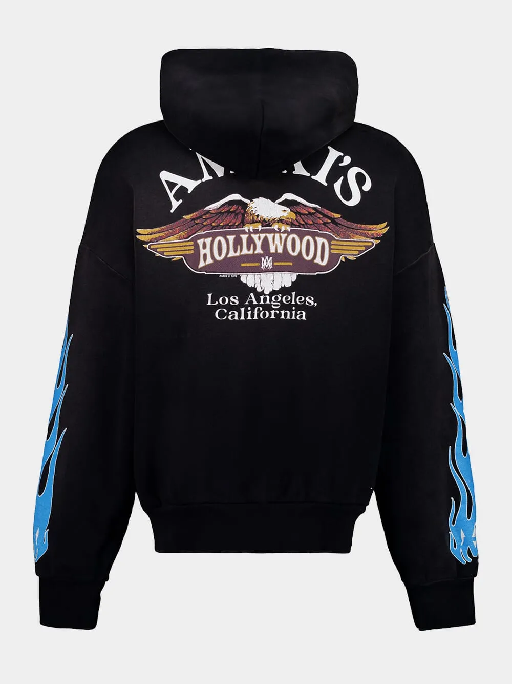 Black MA Flames Hooded Sweatshirt sold by Fashion Clinic product image thumbnail 2