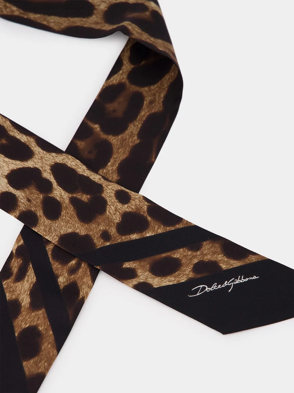 Leopard-Print Silk Twill Bandeau sold by Fashion Clinic product image thumbnail 2