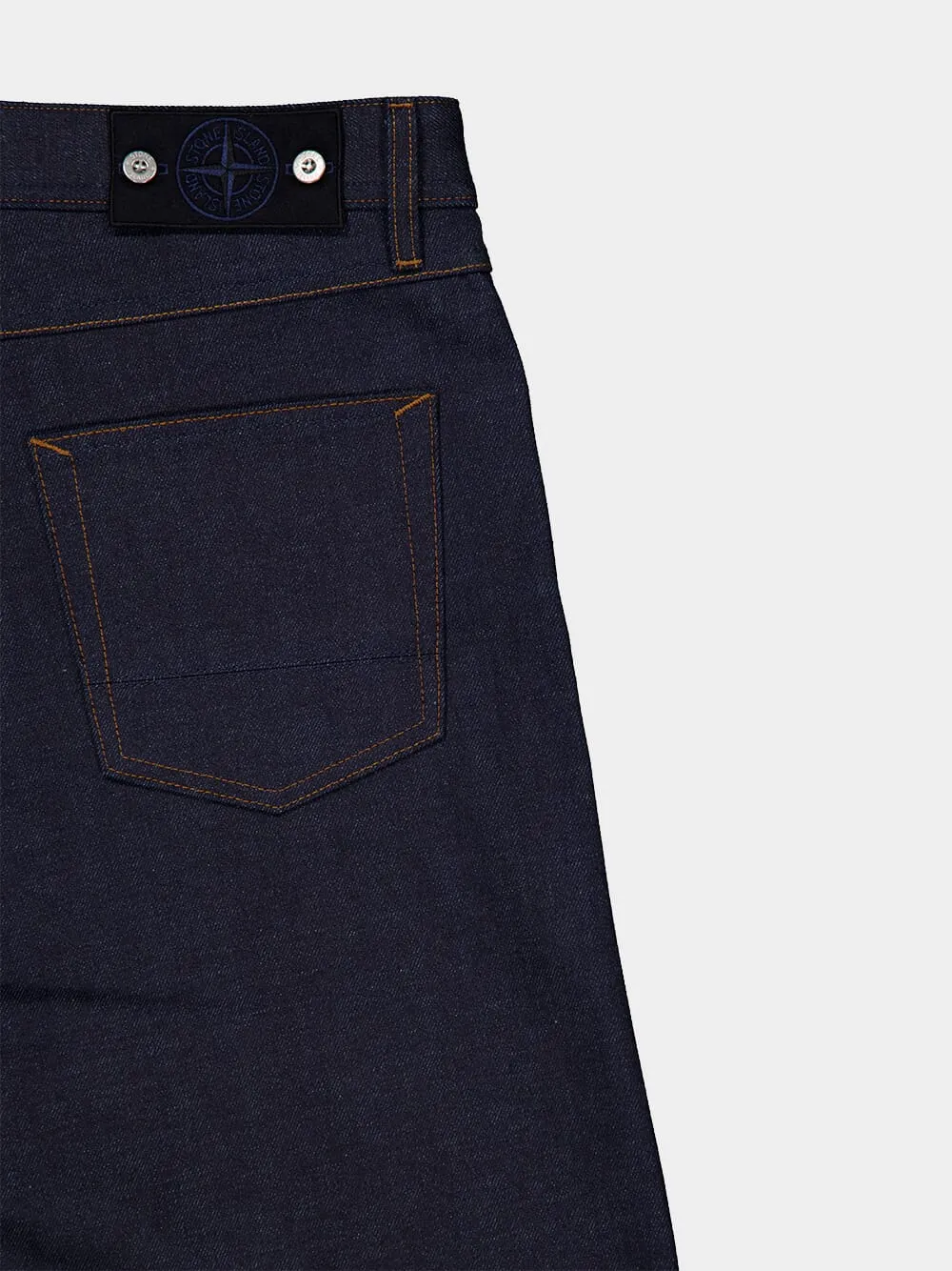 Blue Raw Cotton Trousers sold by Fashion Clinic product image thumbnail 4