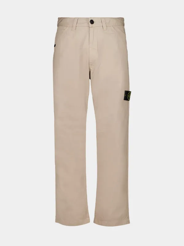 Desert Sand Cotton Trousers sold by Fashion Clinic