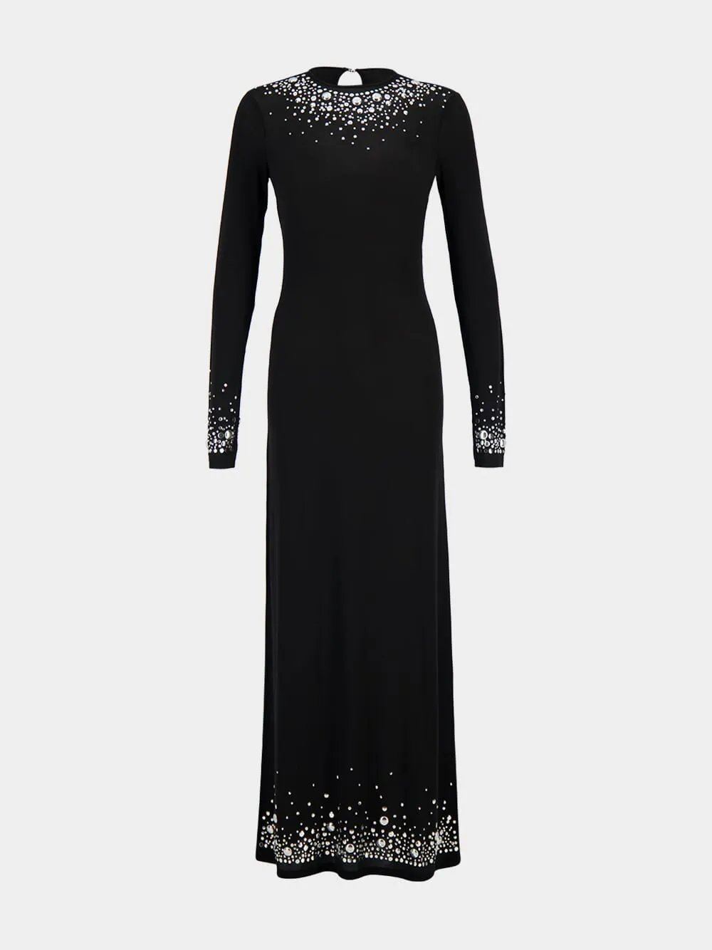 Black Second-Skin Jersey Maxi Dress sold by Fashion Clinic product image thumbnail 2