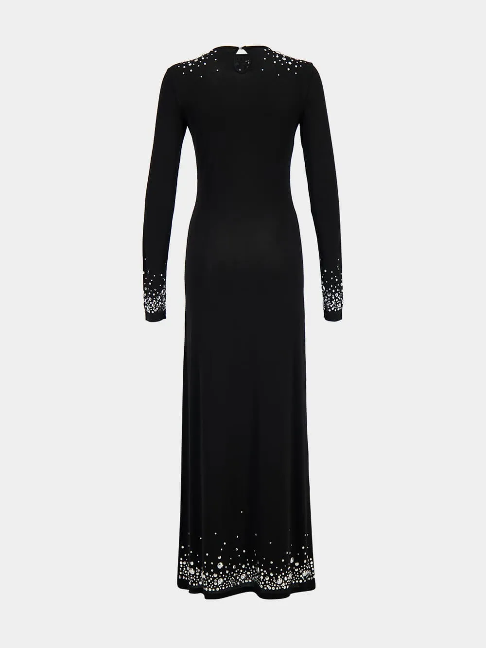 Black Second-Skin Jersey Maxi Dress sold by Fashion Clinic product image thumbnail 4