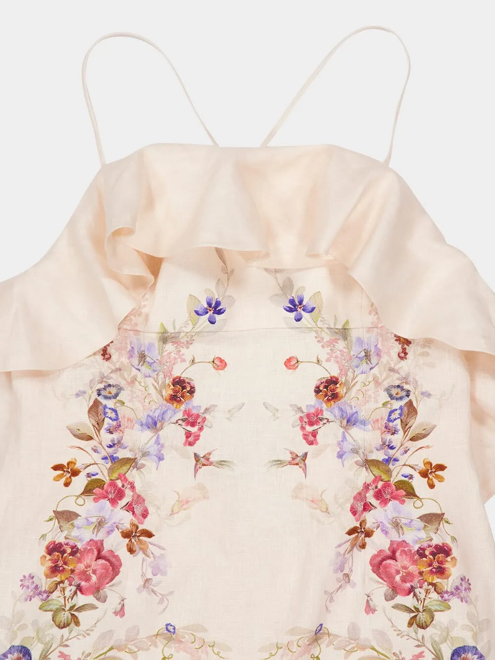 Patience Vanilla Floral Frill Dress sold by Fashion Clinic product image thumbnail 5