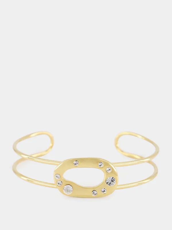 Gold Zeynah Choker sold by Fashion Clinic