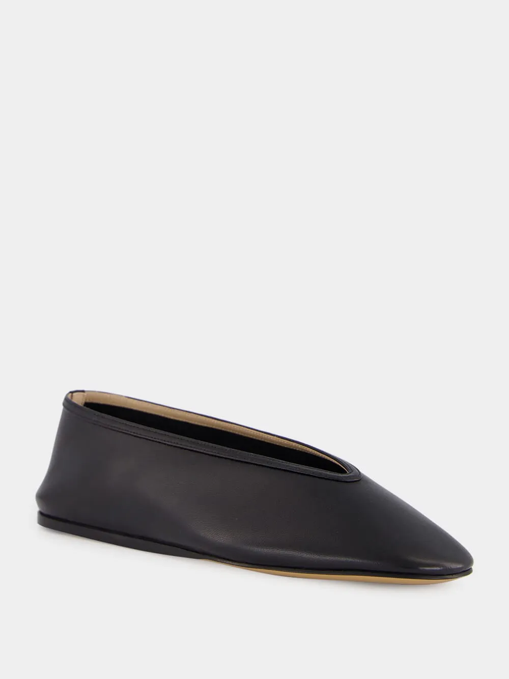 Black Luna Leather Slipper sold by Fashion Clinic product image thumbnail 2
