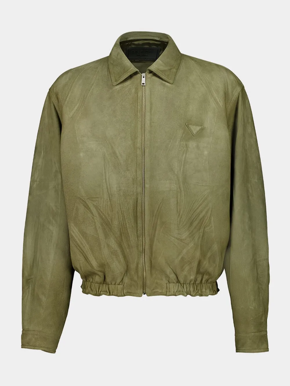 Salvia Green Leather Jacket sold by Fashion Clinic
