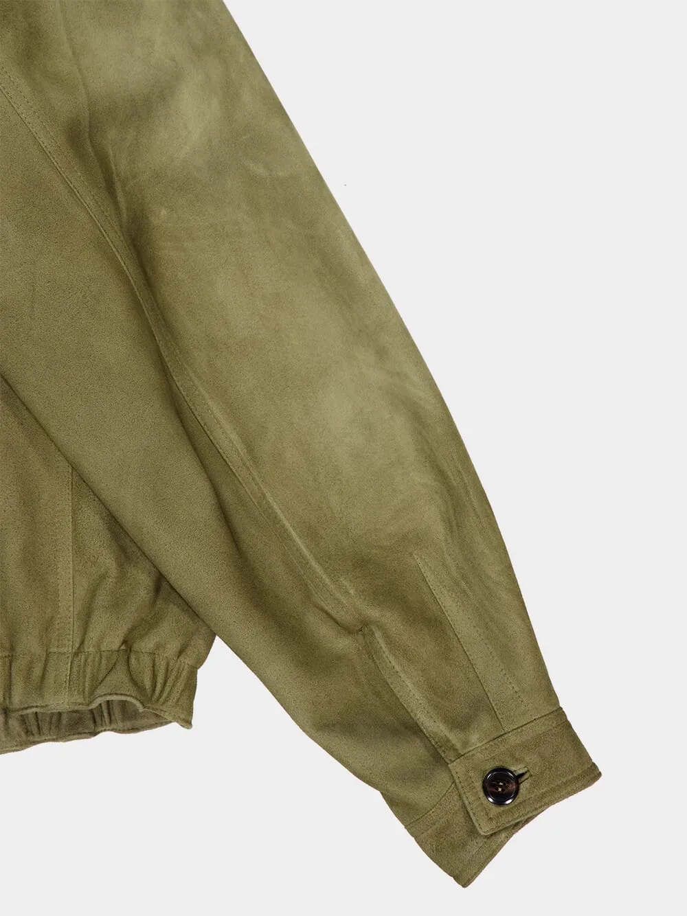 Salvia Green Leather Jacket sold by Fashion Clinic product image thumbnail 4