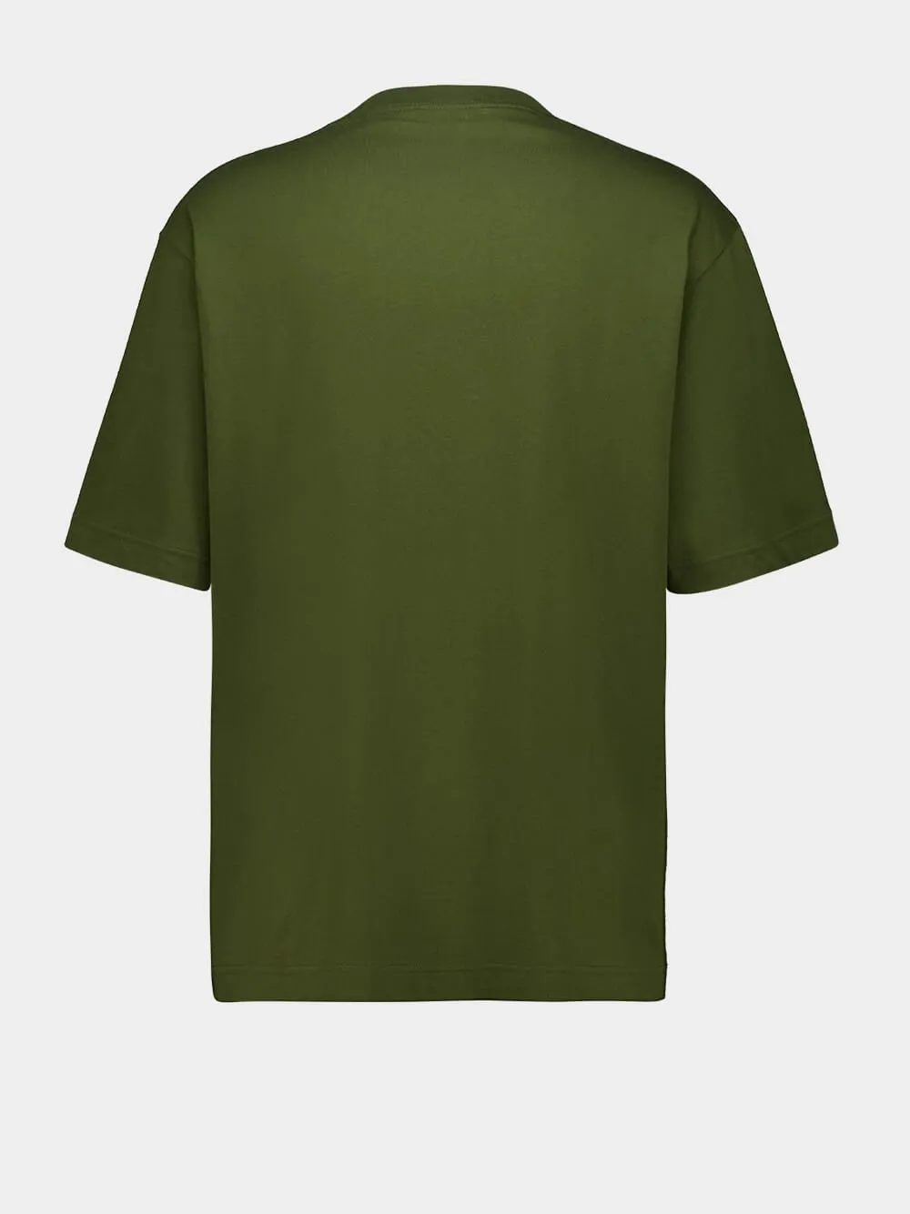 Forest Green Cotton Jersey T-Shirt with Embroidery sold by Fashion Clinic product image thumbnail 2