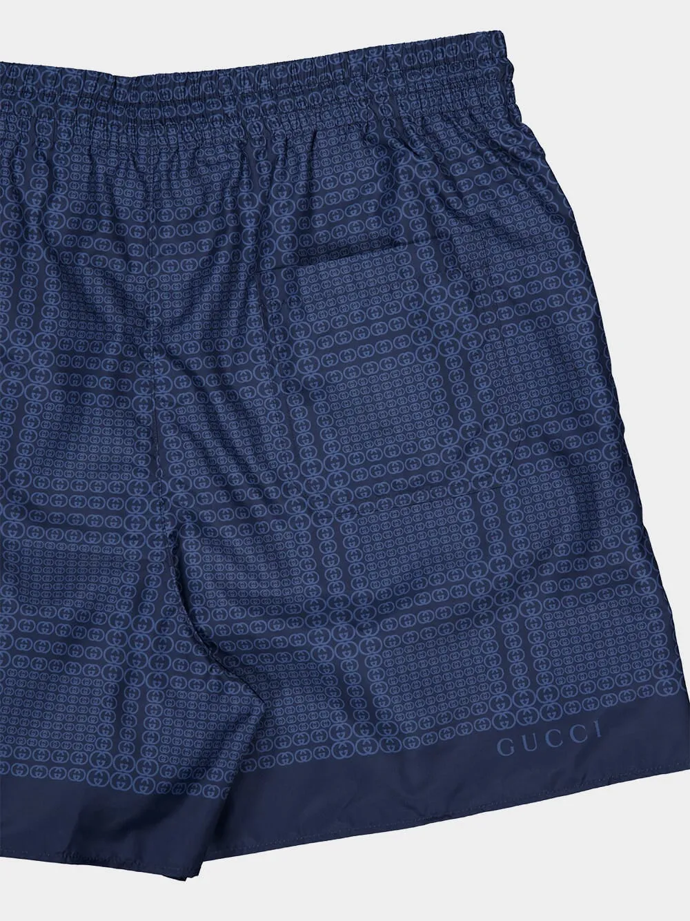 Navy Blue Technical Poplin Swim Shorts sold by Fashion Clinic product image thumbnail 4