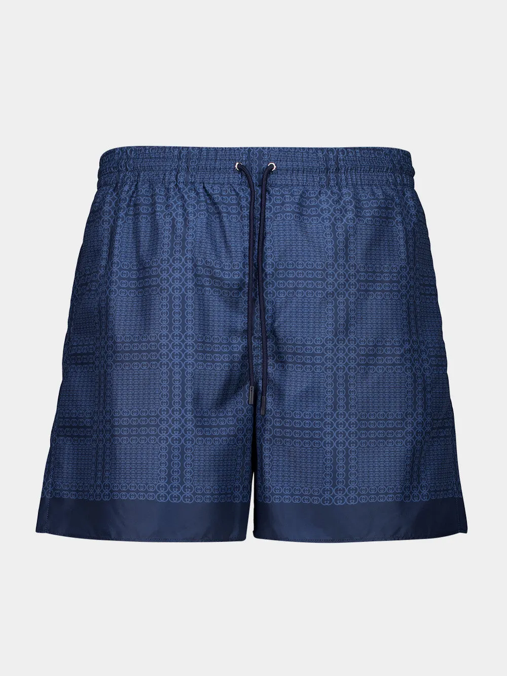 Navy Blue Technical Poplin Swim Shorts sold by Fashion Clinic
