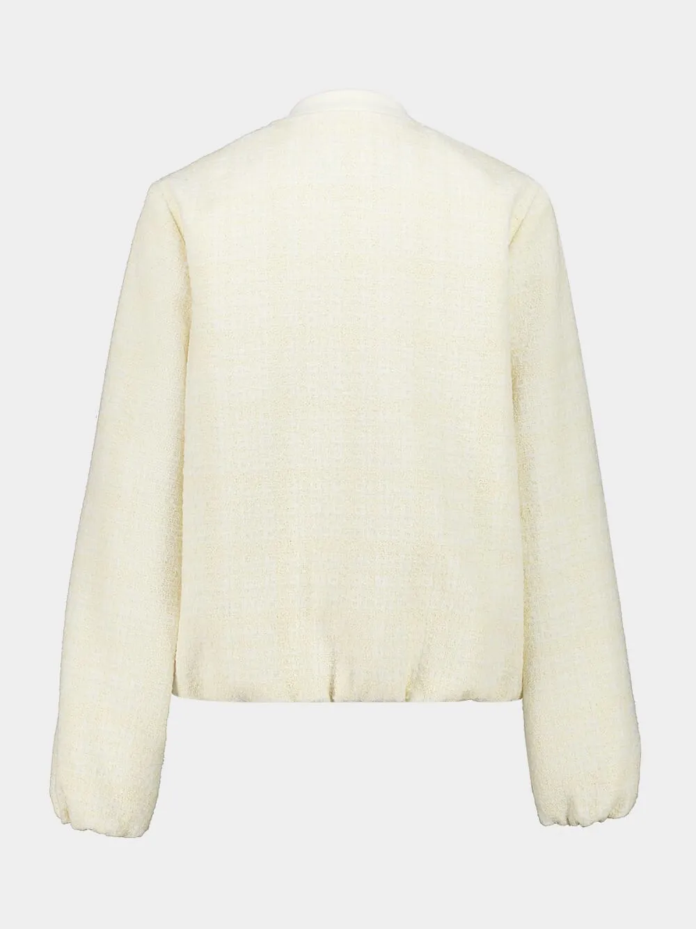 Ivory Check Cotton Tweed Jacket sold by Fashion Clinic product image thumbnail 2