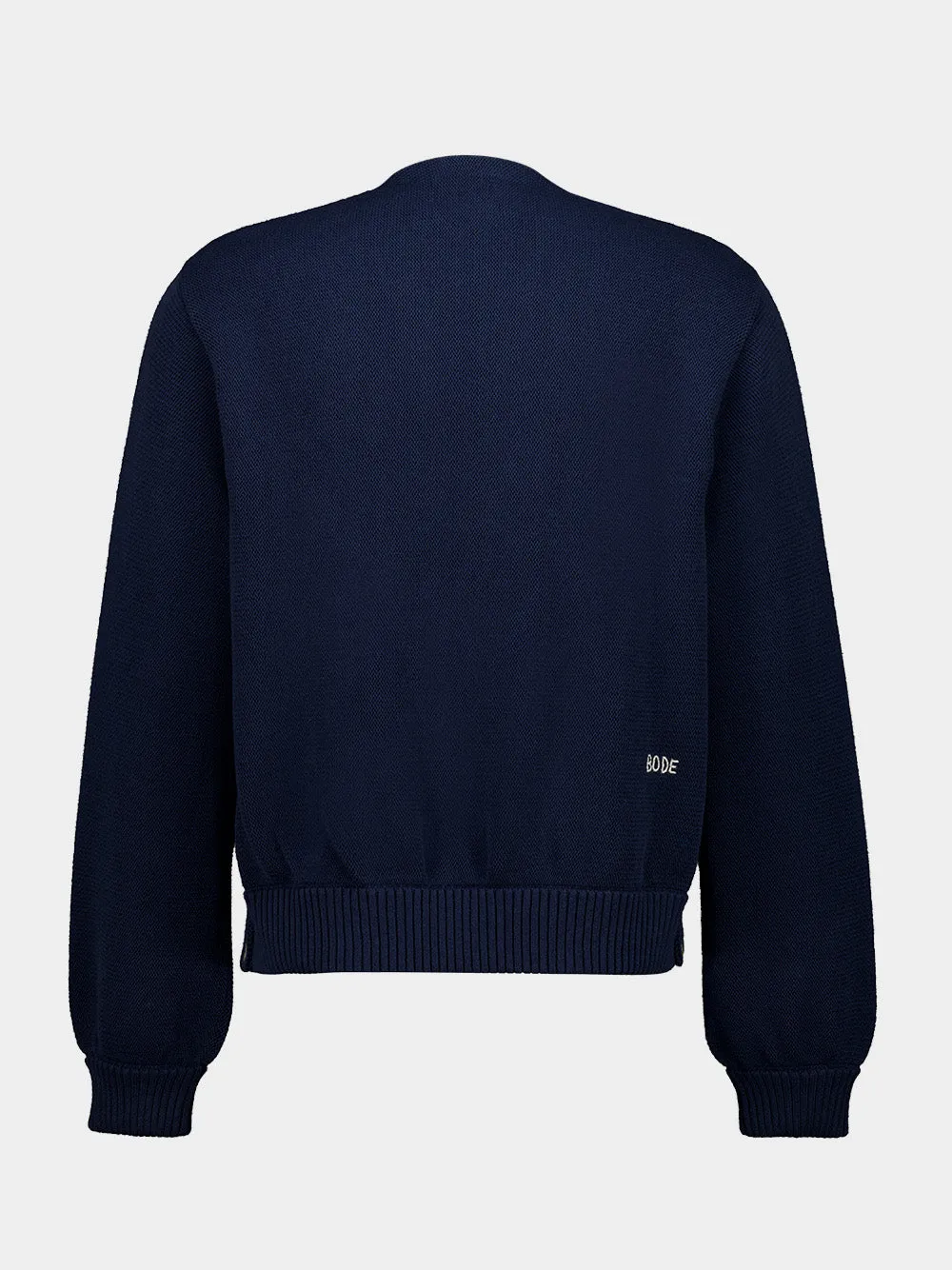 Navy Double-Breasted Cardigan sold by Fashion Clinic product image thumbnail 3