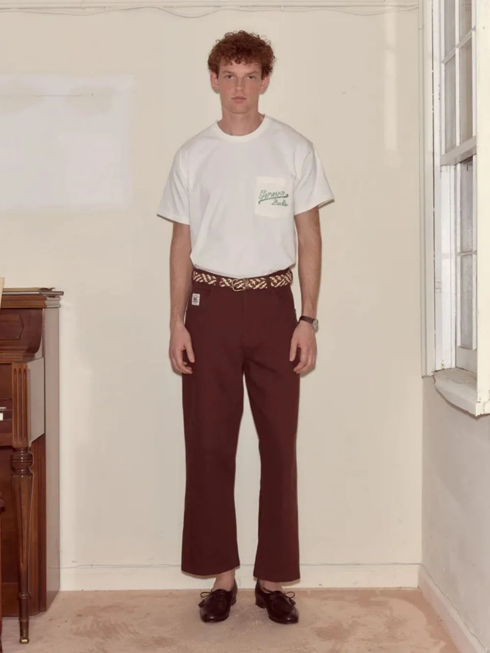 Cream Beaded Geneva Pocket T-Shirt sold by Fashion Clinic product image thumbnail 2