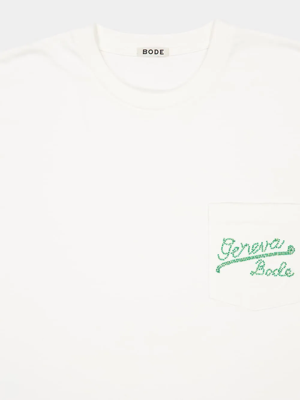 Cream Beaded Geneva Pocket T-Shirt sold by Fashion Clinic product image thumbnail 5