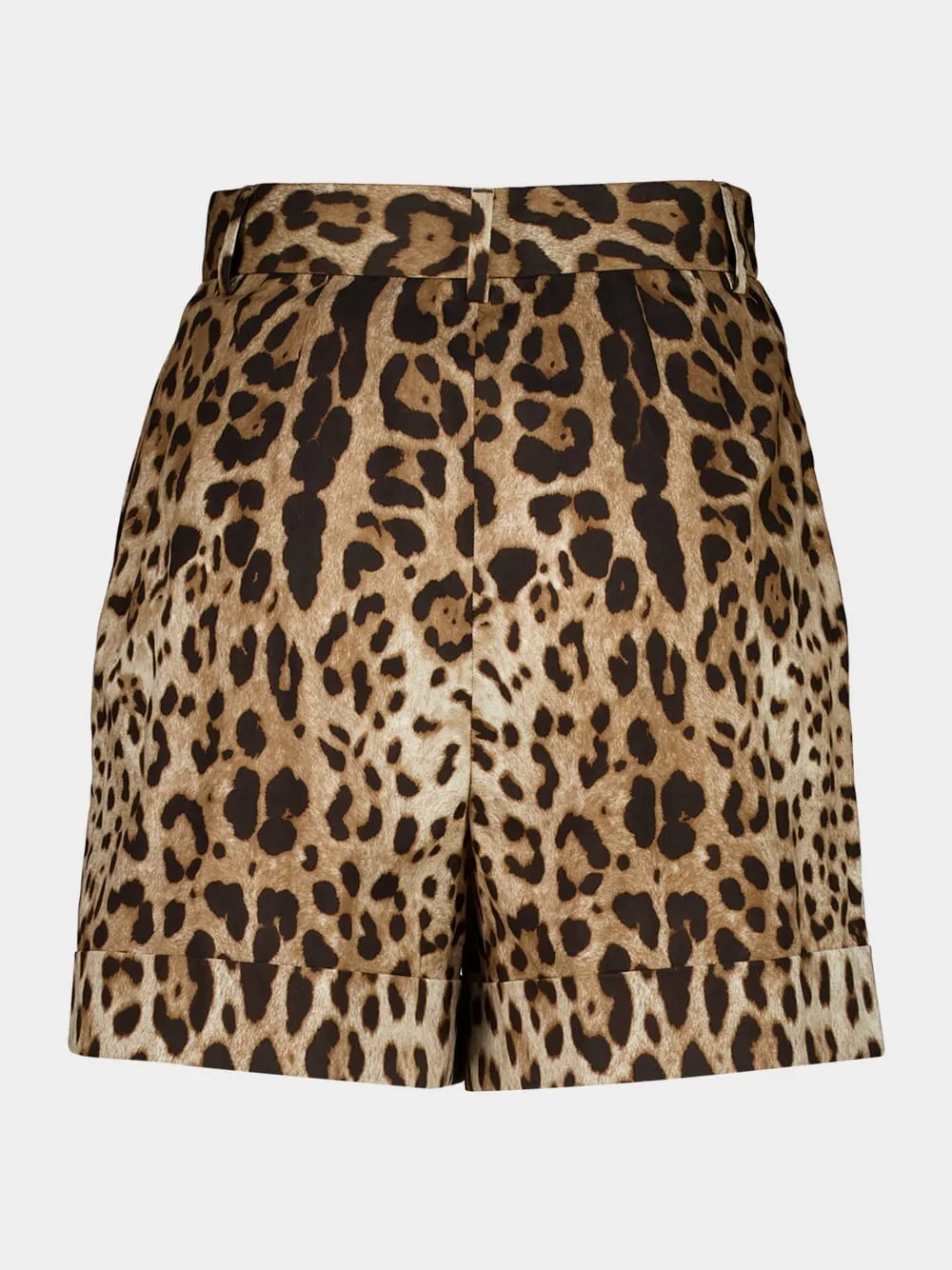 Leopard-Print Cotton Poplin Shorts sold by Fashion Clinic product image thumbnail 3