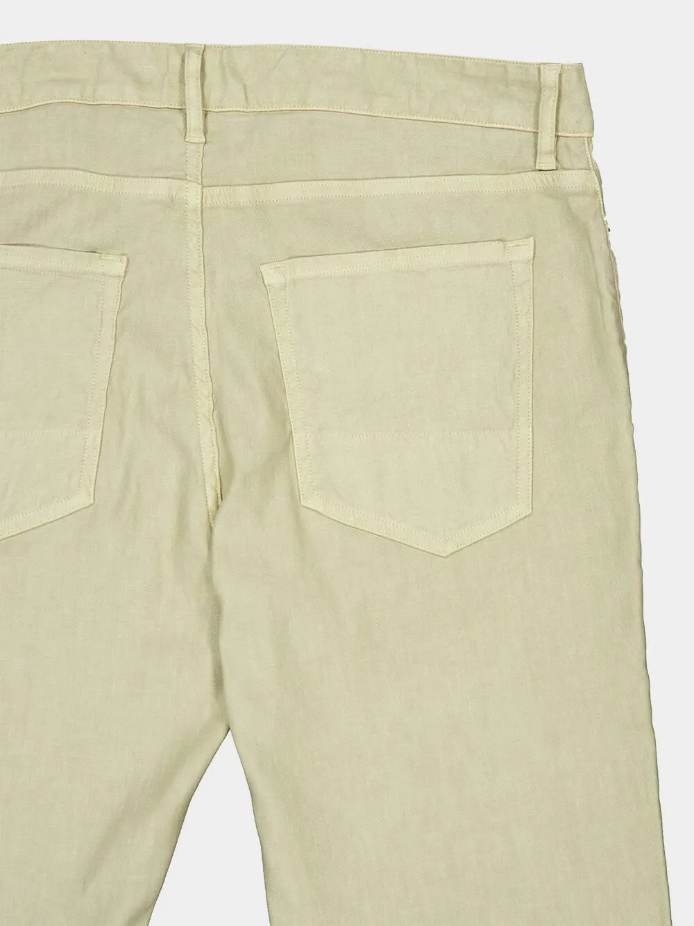 Corda Slim Fit Linen-Blend 5-Pocket Pants sold by Fashion Clinic product image thumbnail 4