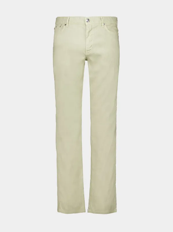 Corda Slim Fit Linen-Blend 5-Pocket Pants made by Fashion Clinic