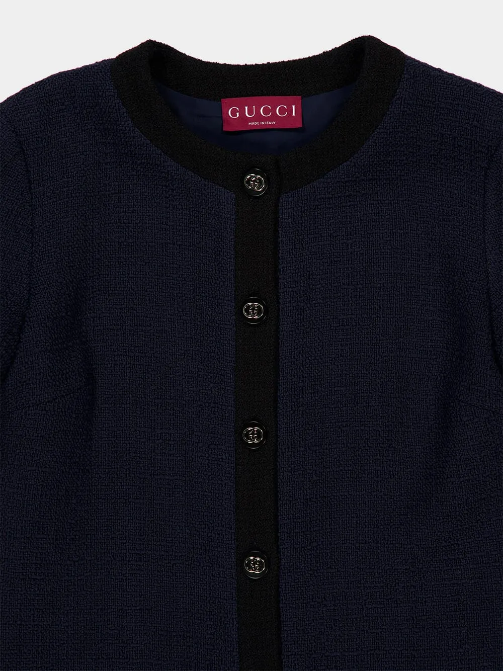 Navy Blue Mini Wool Dress sold by Fashion Clinic product image thumbnail 3