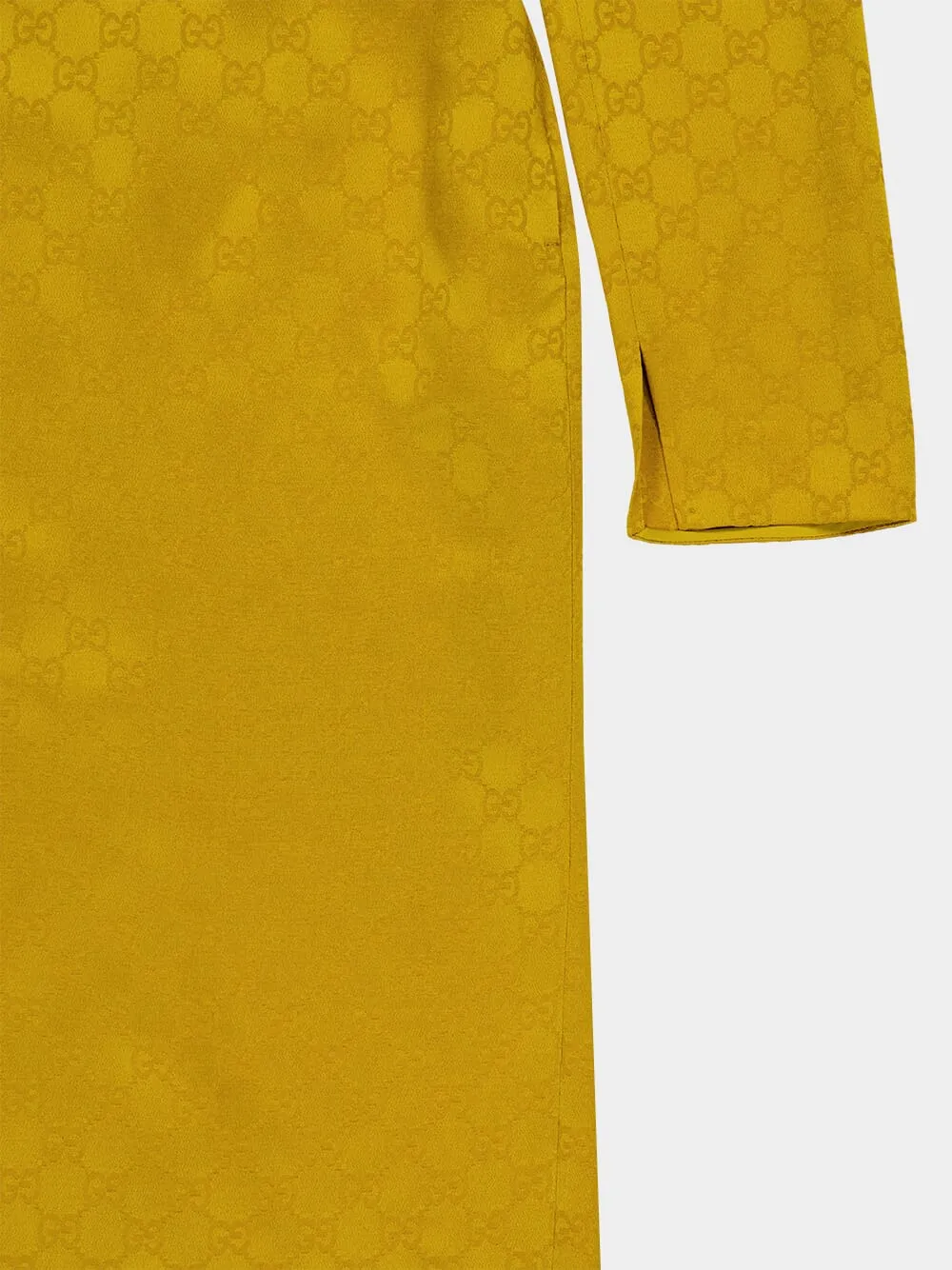 Hazelnut Cream GG Midi Dress in Viscose sold by Fashion Clinic product image thumbnail 4